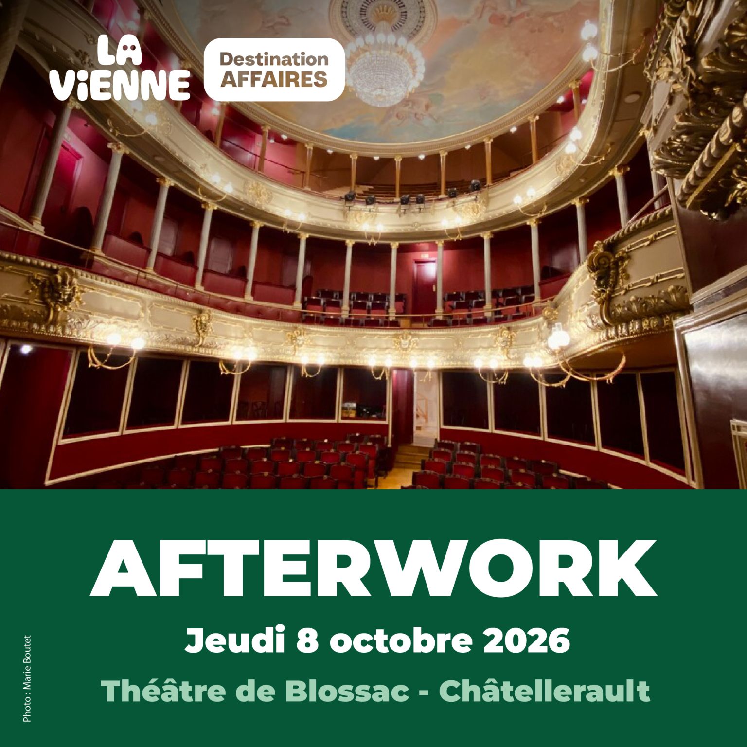 Save the date Afterwork - Actualité tourisme d'affaires en Vienne - LVDA