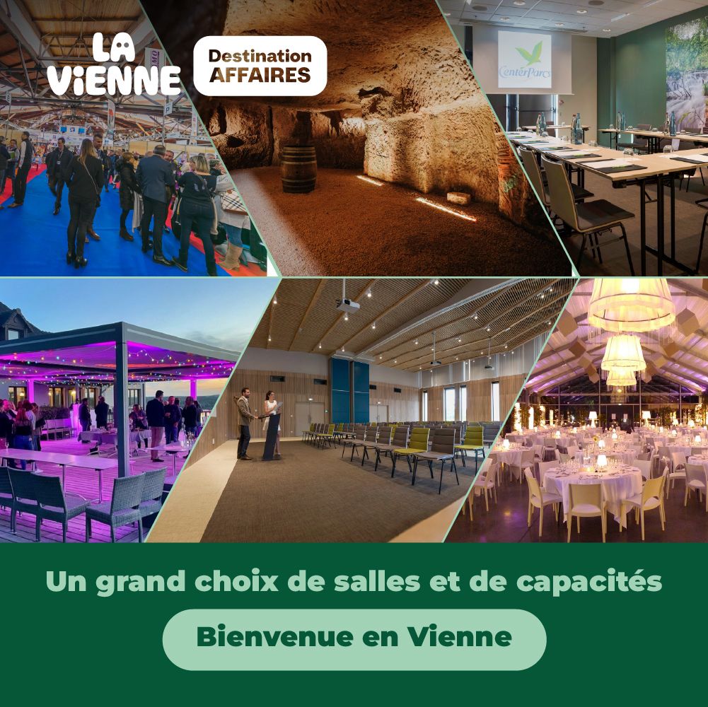 Les points forts de la Vienne : de la petite salle VIP cosy à la grande salle de conférence - Actualité tourisme d'affaires en Vienne - LVDA