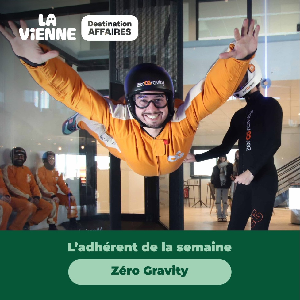 L'adhérent de la semaine - zérOGravity - Actualité tourisme d'affaires en Vienne - LVDA